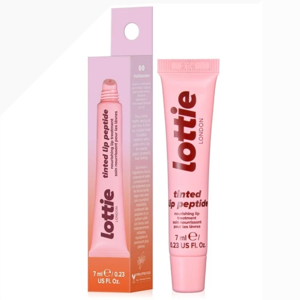 Lottie London Tinted Lip Peptide Nourishing Lip Treatment Cotton Candy New